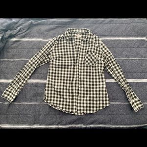 Plaid button-up